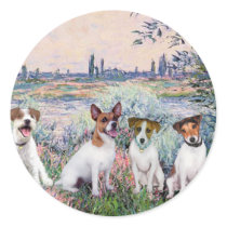 Jack Russells (four) - By the Seine stickers