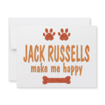 Jack Russells Make Me Happy invitations by TLArnold4 Jack Russells Make Me Happy invitations