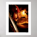 Jack Sparrow Side Face Shot Poster