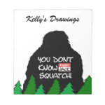 Jack Squatch Memo Note Pads Jack Squatch Memo Note Pads