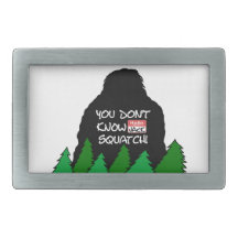 Jack Squatch Rectangular Belt Buckles