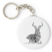 Jackalope Keychain