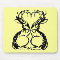Jackalope Love Mousepad