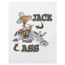 jackass jack riding an ass donkey full color flyer