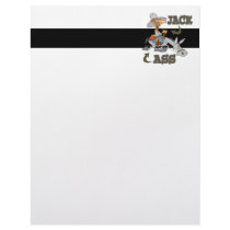 jackass jack riding an ass donkey letterhead template