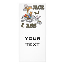 jackass jack riding an ass donkey custom rack card