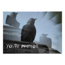 Jackdaw Bird Invitation