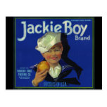 Jackie Boy Holding an Apple Post Card
