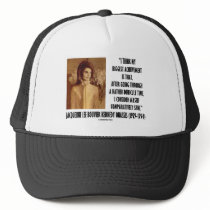 Jackie Kennedy Portrait Comparatively Sane Quote Mesh Hat