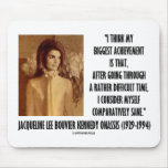 Jackie Kennedy Portrait Comparatively Sane Quote mousepads