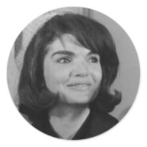 Jackie Kennedy Round Stickers