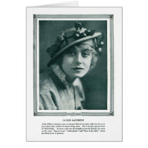 Jackie Saunders 1915 magazine portrait card