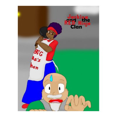 Jackiea and the RED Ninja Clan Cover 12 Print by Shinmew