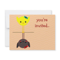 jackill bird bat invitations
