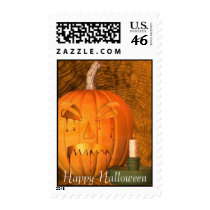 jackolantern, Happy Halloween postage