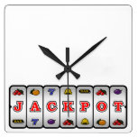 Jackpot Slot Machine Wall Clock (light)