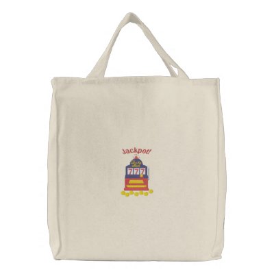 Jackpot Slots Canvas Bags by Embroidery4U