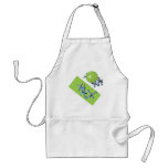 Jacks and Ball Lime Green Classic Toy Apron