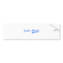 Jacks Bluff Michigan Classic Design Bumper Stickers