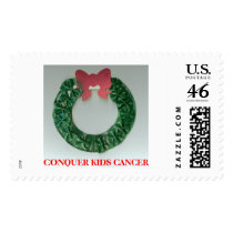 Jack's Holiday Wreath postage