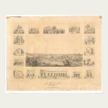 Jackson, CA. Panoramic Map 1857 (0766A) posters