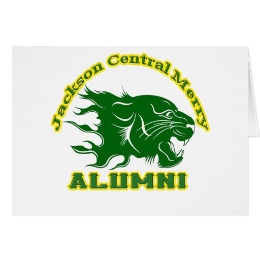 Jackson Central Merry Alumni Greeting Cards Zazzle