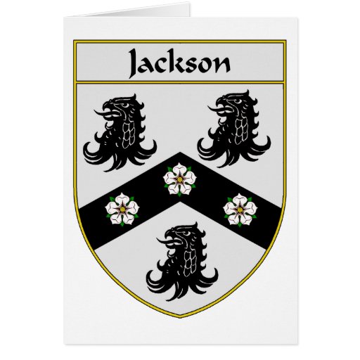 Jackson Coat of Arms/Family Crest Greeting Card Zazzle