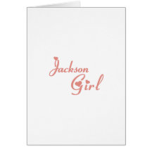 Jackson Girl tee shirts Greeting Card