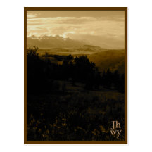 Jackson Hole photo series postcard