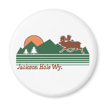 Jackson Hole Wyoming Refrigerator Magnet