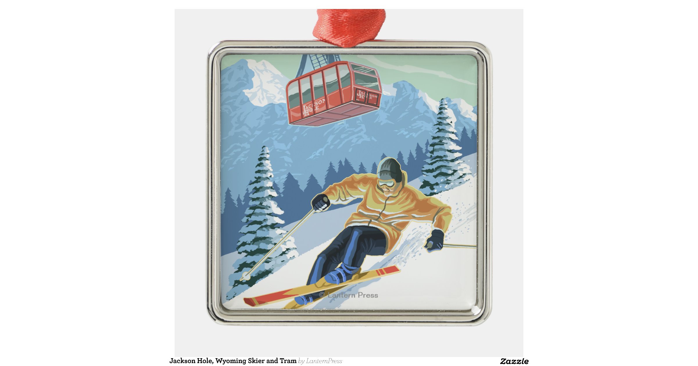 Jackson Hole Christmas Ornament 