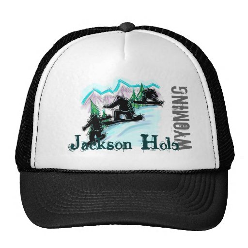 Jackson Hole Wyoming snowboard hat Zazzle