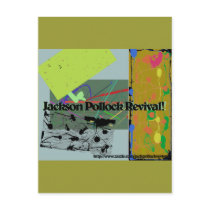Jackson Pollock Revival! Graphic postcards