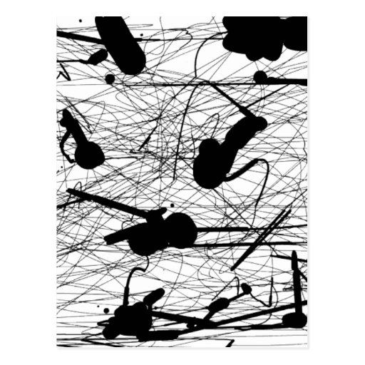 Jackson Pollock Revival Post Card