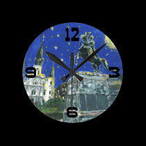 Jackson Square Abstract wall clocks