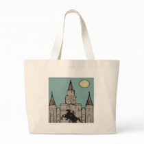 Jackson Square French Quarter Poster bags by figstreetstudio Jackson Square French Quarter Poster bags