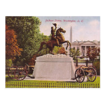 Jackson Statue Post Card