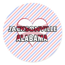Jacksonville, Alabama Round Sticker