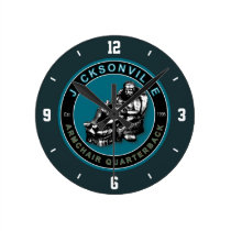 Jacksonville Armchair Quarterback Wall Clock wall clocks