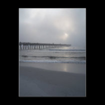 Jacksonville Beach, Florida. Sunrise/Fog Postcard