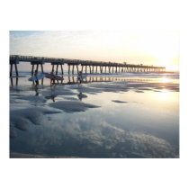 Jacksonville Beach, Florida - Surfer Sunrise posters