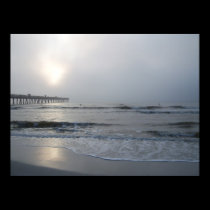 Jacksonville Beach - Sunrise into Fog posters
