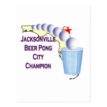 Jacksonville Beer Pong Champion Post Cards
