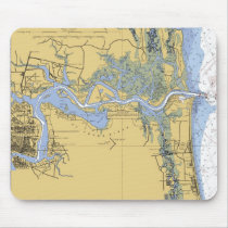 Jacksonville FL St Johns Nautical Chart mousepad by sailorpatp Jacksonville FL St Johns Nautical Chart mousepad