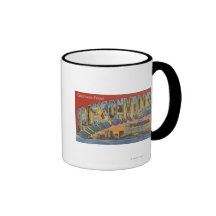Jacksonville, Florida - Large Letter Scenes Coffee Mug