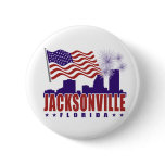 Jacksonville Florida Patriotic Button
