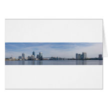 jacksonville skyline panoramic card