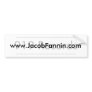Jacob Fannin Bumper Sticker