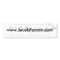 Jacob Fannin Bumper Sticker bumper stickers