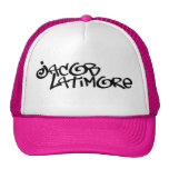 Jacob Latimore Signature Logo Pink Trucker Hat